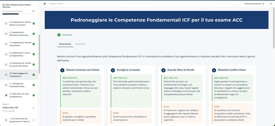 Approfondimenti sulle Competenze Fondamentali e sull'Etica