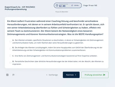 Realistischer Prüfungssimulator