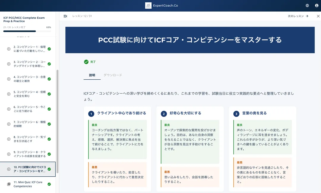 コア・コンピテンシーと倫理規定の深掘り学習