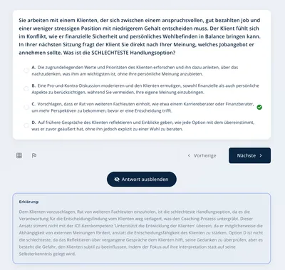Lernmodus & tiefe Erklärungen